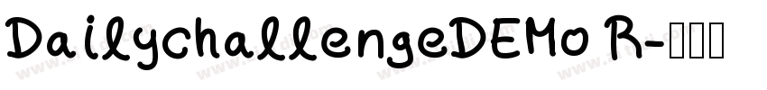 DailychallengeDEMo R字体转换